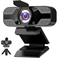 Webcam 1080P Full HD con Micrófono Y cubierta de privacidad- USB Web Camera Con trípode- para Mac Windows Portátil…